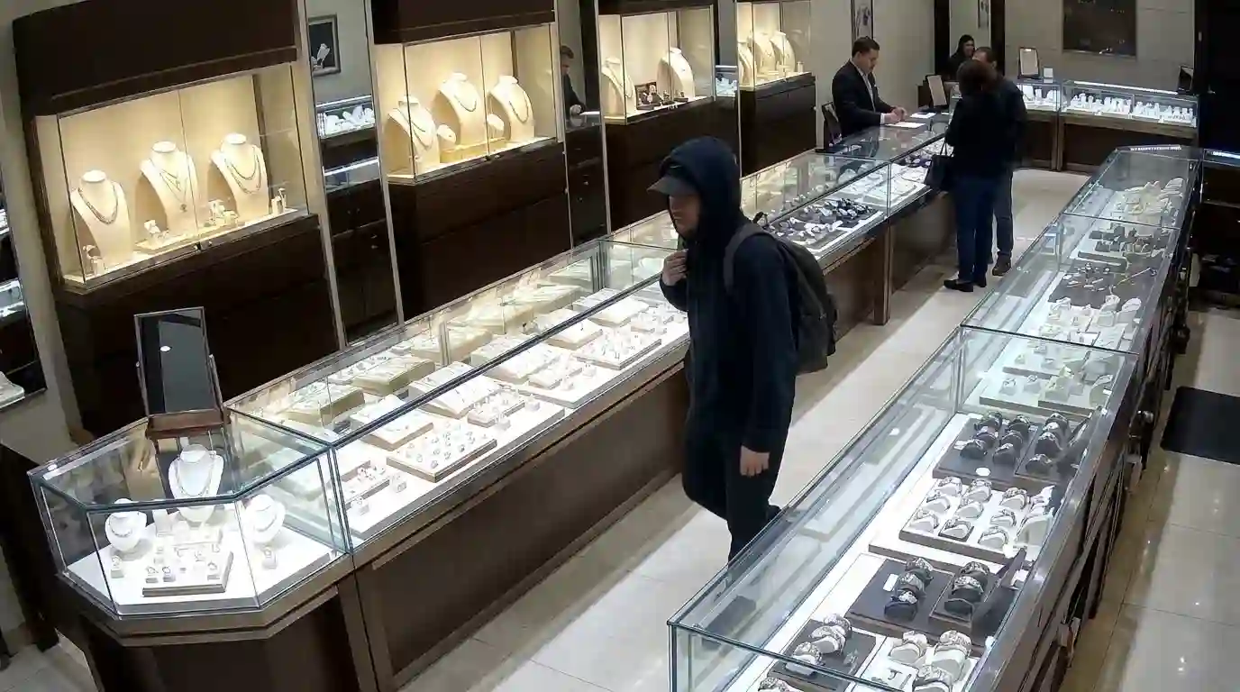 Jewellery showroom high value security monitoring