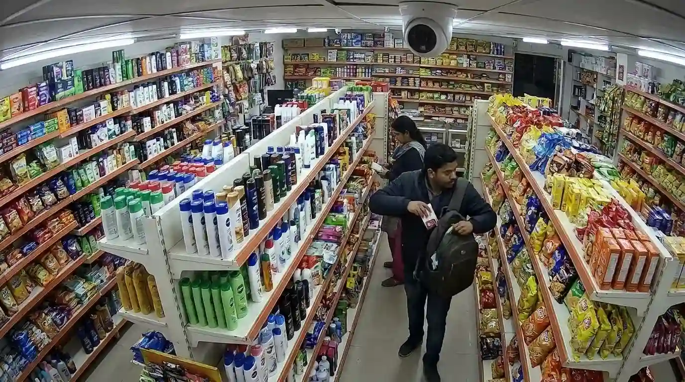 Retail shop shoplifting theft detection